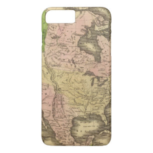 北アメリカOlneyの地図 iPhone 8 Plus/7 Plusケース