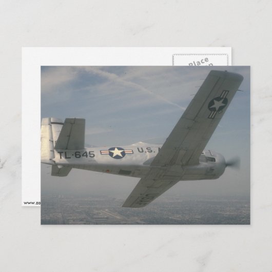 北アメリカT-28トロイ人 ポストカード (正面/裏面)