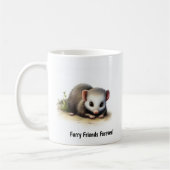 北アメリ絵を描カ産のデジタル時計 コーヒーマグカップ (左)