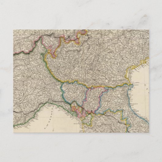 北イタリアとサルディニア島 ポストカード (正面)