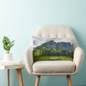 北イタリアの松のある山林 ランバークッション (椅子)