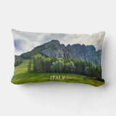 北イタリアの松の山林 ランバークッション (裏面)