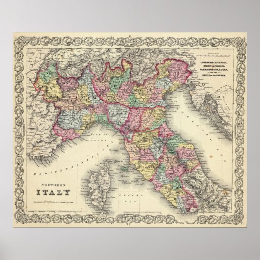 北イタリア ポスター (正面)