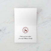 北インスパイア林の風景。幸せなクリスマス シーズンカード (内部)