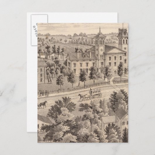 北インディアナ師範学校建物 ポストカード (正面/裏面)