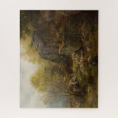 北ウェールズのコンウェイ近郊の風景(A.H. Wyant) ジグソーパズル (縦)