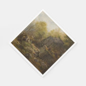 北ウェールズのコンウェイ近郊の風景(A.H. Wyant) スタンダードランチョンナプキン (角)