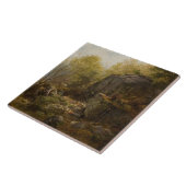 北ウェールズのコンウェイ近郊の風景(A.H. Wyant) タイル (側面)