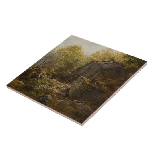 北ウェールズのコンウェイ近郊の風景(A.H. Wyant) タイル (側面)