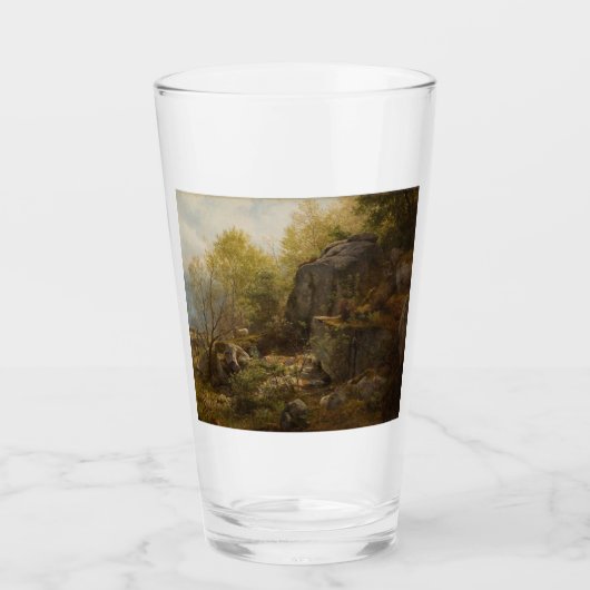 北ウェールズのコンウェイ近郊の風景(A.H. Wyant) タンブラーグラス (正面)