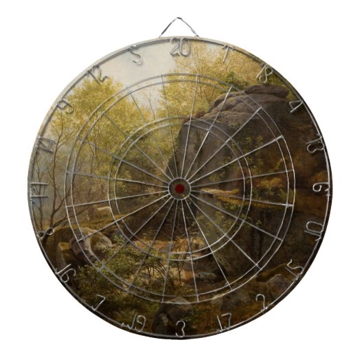 北ウェールズのコンウェイ近郊の風景(A.H. Wyant) ダーツボード (正面)