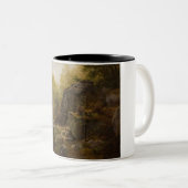 北ウェールズのコンウェイ近郊の風景(A.H. Wyant) ツートーンマグカップ (正面右)