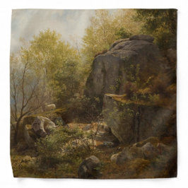 北ウェールズのコンウェイ近郊の風景(A.H. Wyant) バンダナ