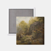 北ウェールズのコンウェイ近郊の風景(A.H. Wyant) マグネット (正面/裏面)