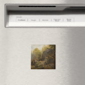 北ウェールズのコンウェイ近郊の風景(A.H. Wyant) マグネット (インサイチュ (食洗機))