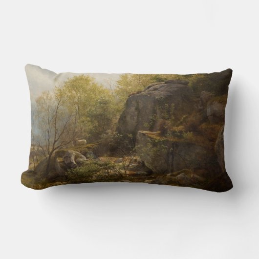 北ウェールズのコンウェイ近郊の風景(A.H. Wyant) ランバークッション (正面)