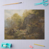 北ウェールズのコンウェイ近郊の風景(A.H. Wyant) 薄葉紙 (クラフト)