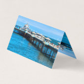 北ウェールズのLlandudno桟橋 名刺 (裏面)