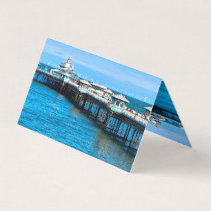 北ウェールズのLlandudno桟橋 名刺