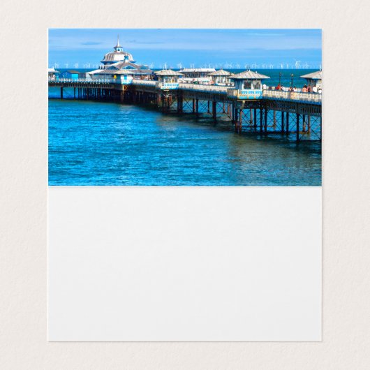 北ウェールズのLlandudno桟橋 名刺 (内部フラット)
