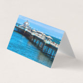 北ウェールズのLlandudno桟橋 名刺 (正面)