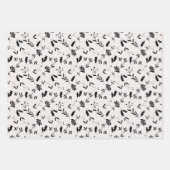 北ウッズボタニカルバードクリスマス ラッピングペーパーシート (正面3)