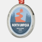 北ウンプカワイルドアンドシーニックリバーオレゴン メタルオーナメント (左)