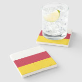 北オセチアの旗 ストーンコースター (横)