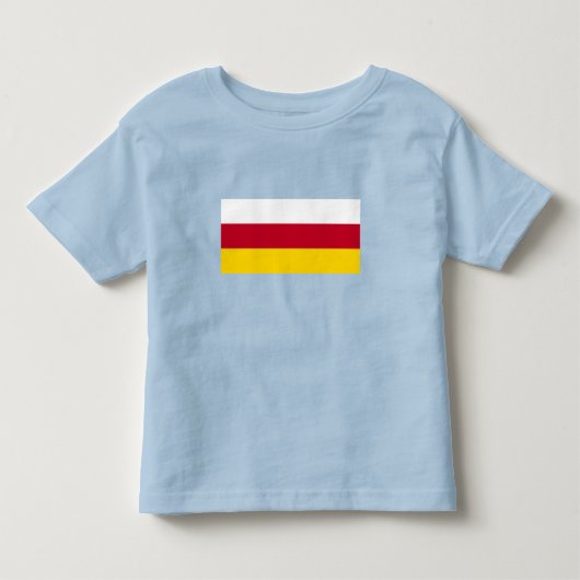 北オセチアの旗 トドラーTシャツ (正面)