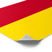 北オセチアの旗 ポスター (角)