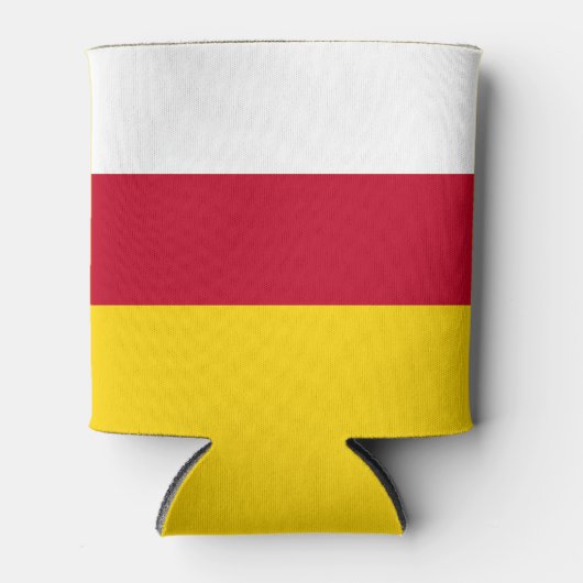 北オセチアの旗 缶クーラー (正面)