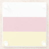 北オセチア国旗 ガラスコースター (裏面)