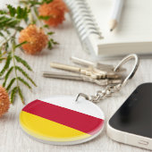 北オセチア国旗 キーホルダー (正面右)