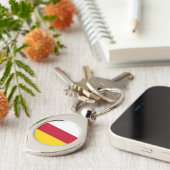 北オセチア国旗 キーホルダー (側面)