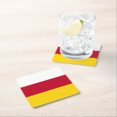 北オセチア国旗 スクエアペーパーコースター (インサイチュ)