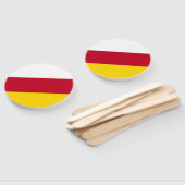 北オセチア国旗 ハンドファン (組立なし)