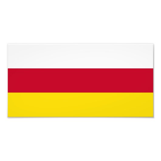 北オセチア国旗 フォトプリント            (正面)