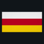 北オセチア国旗 ポスター<br><div class="desc">北オセチア・アラニアの愛国国旗。</div>