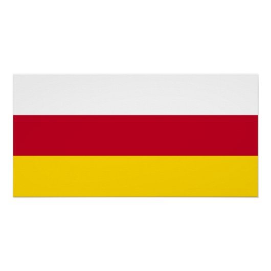 北オセチア国旗 ポスター (正面)