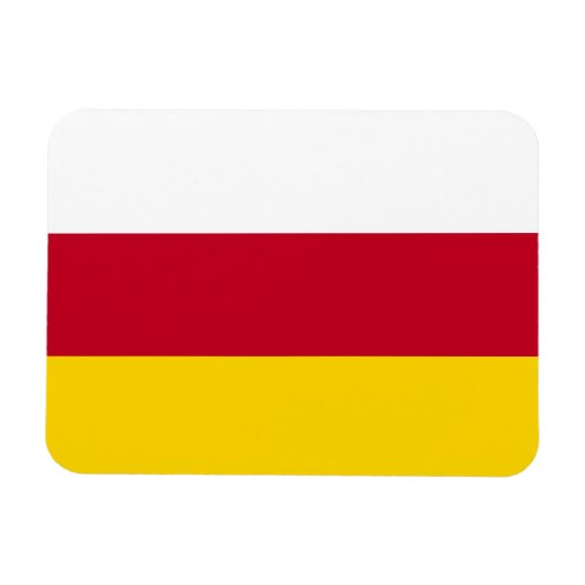 北オセチア国旗 マグネット (横)