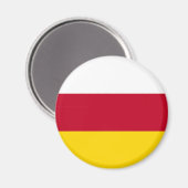 北オセチア国旗 マグネット (正面/裏面)
