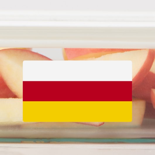 北オセチア国旗 ラベル (貼付)