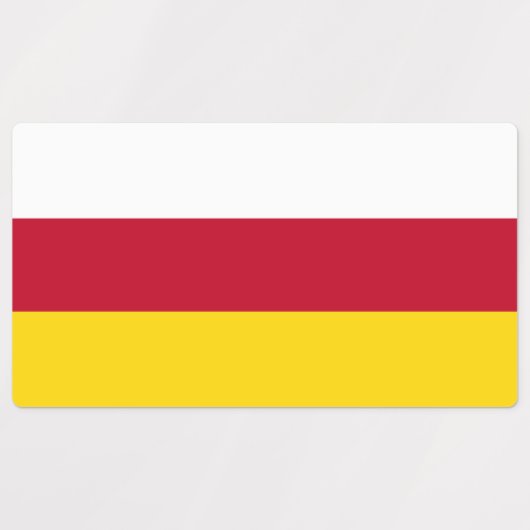 北オセチア国旗 ラベル (デザイン1)