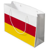 北オセチア国旗 ラージペーパーバッグ (裏面アングル)