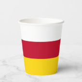 北オセチア国旗 紙コップ (裏面)