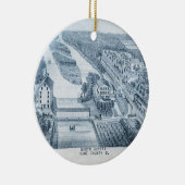 北オーロライリノイ石リトグラフ1871アート セラミックオーナメント (右)