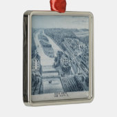 北オーロライリノイ石リトグラフ1871アート メタルオーナメント (右)