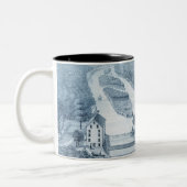 北オーロライリノイ1871川の石のリトー ツートーンマグカップ (左)