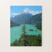 北カスケードのマウンテンレイクの風景WA ジグソーパズル (縦)