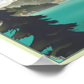 北カスケード国立公園のリトーのアートワークのポスター ポスター (角)